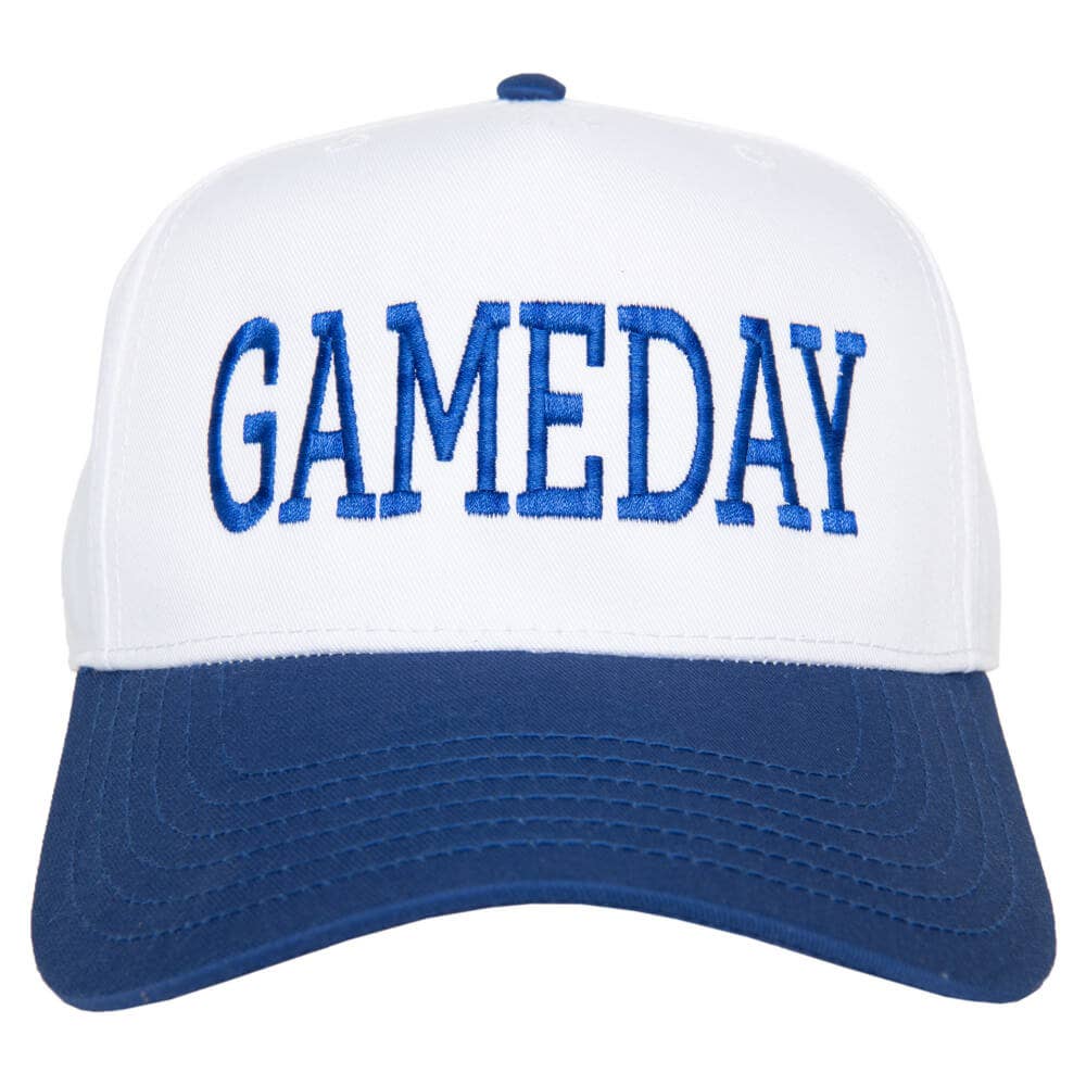 GAMEDAY Two-Toned Vintage Hat- Blue and White