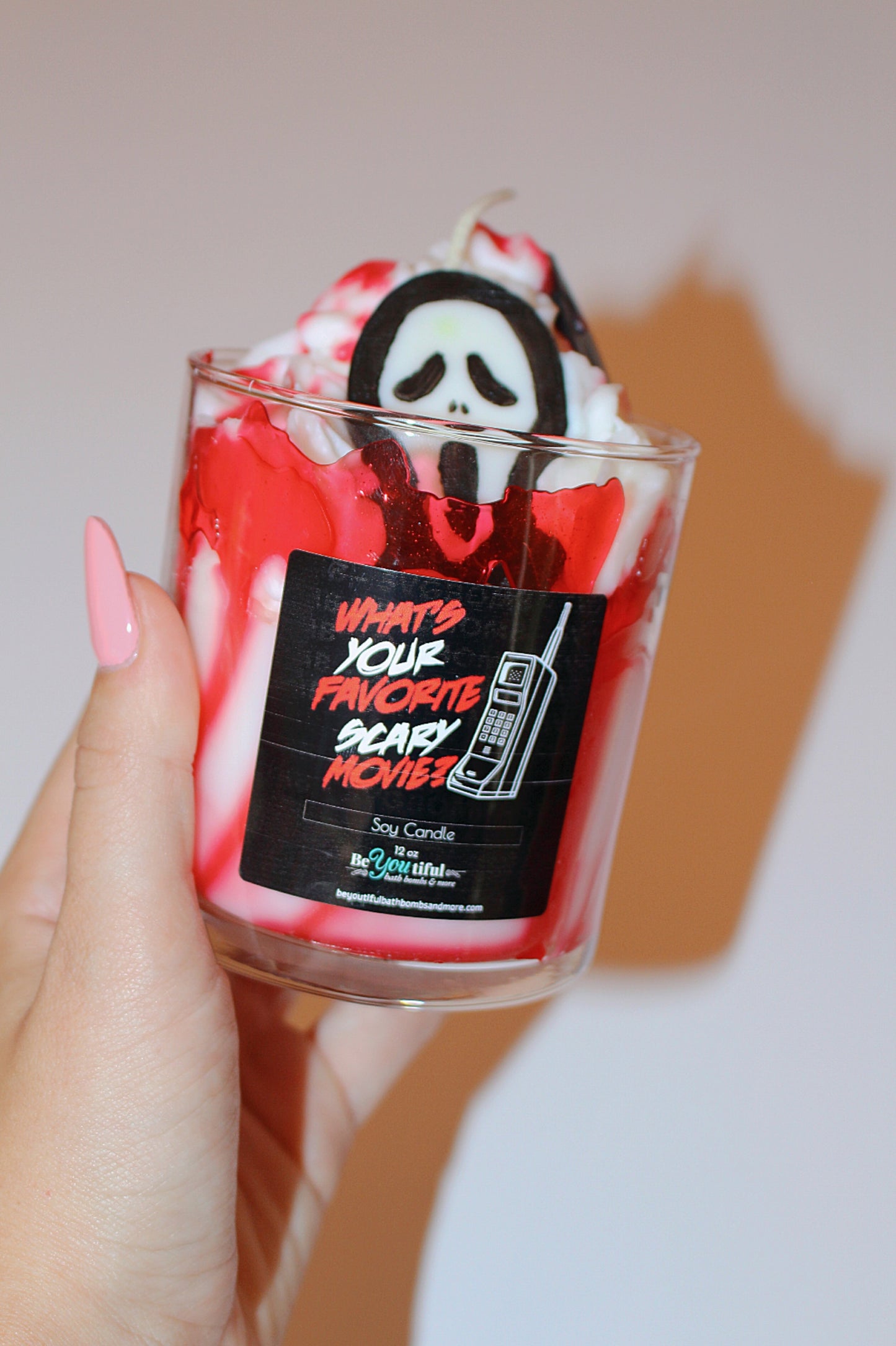 Scary Movie Halloween Candle