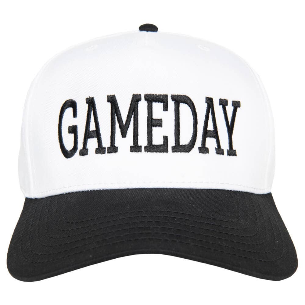 GAMEDAY Two-Toned Vintage Hat- Black and White