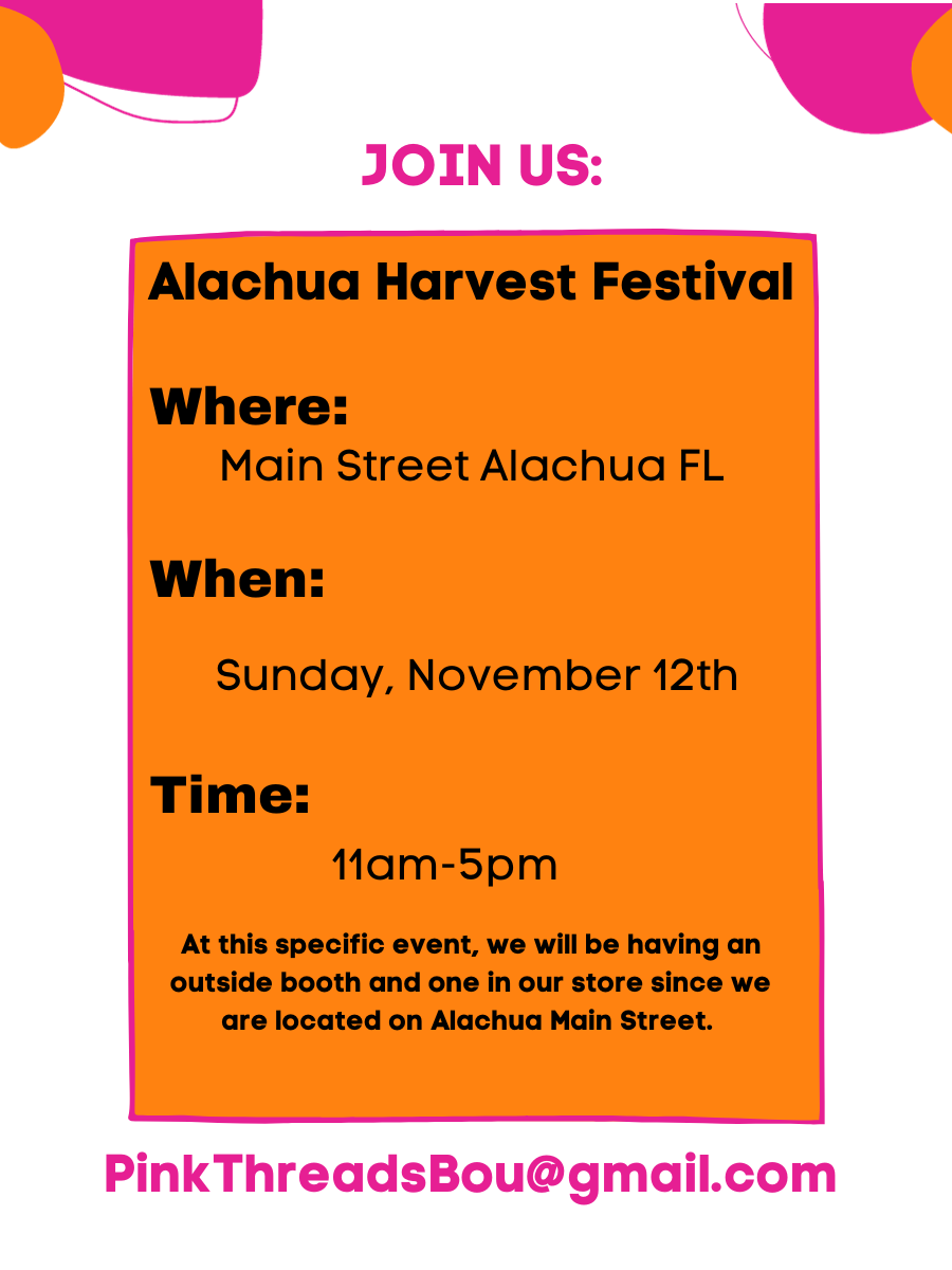 EVENT Alachua Harvest Festival Pink Threads