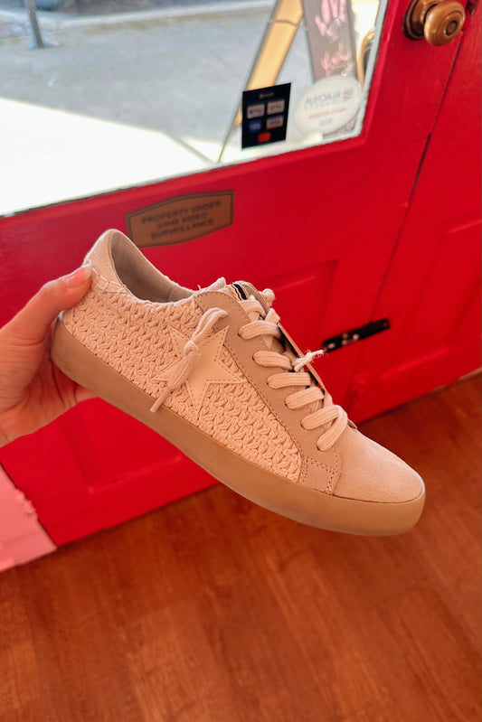 All The Style Bone Woven Sneakers- ShuShop