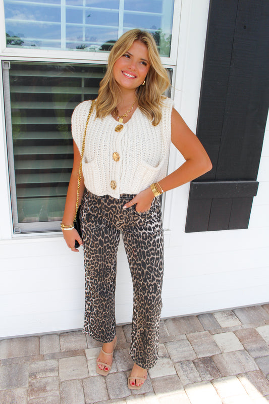 Stella Leopard Pants- PREORDER Shipping 12/18