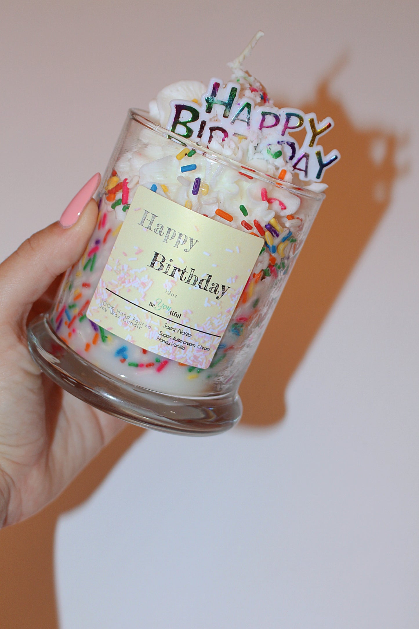 Happy Birthday Dessert Candle