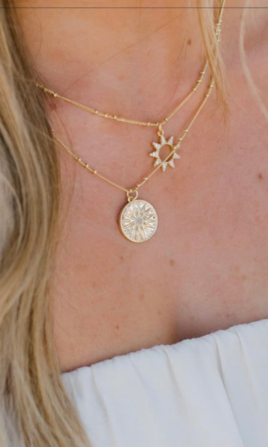 Sun Kissed Pave Necklace