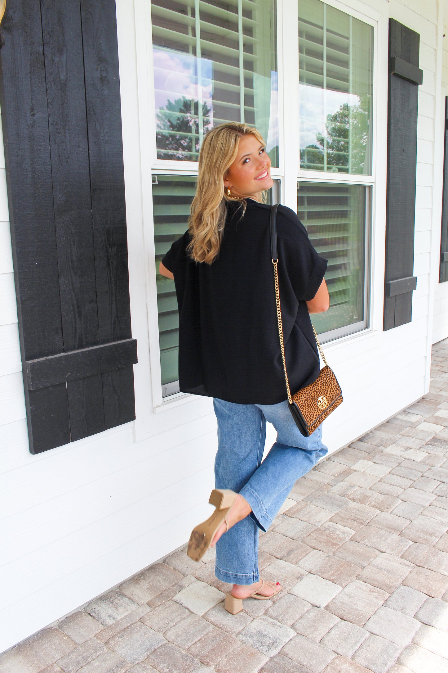 Piper Oversized Top- Black