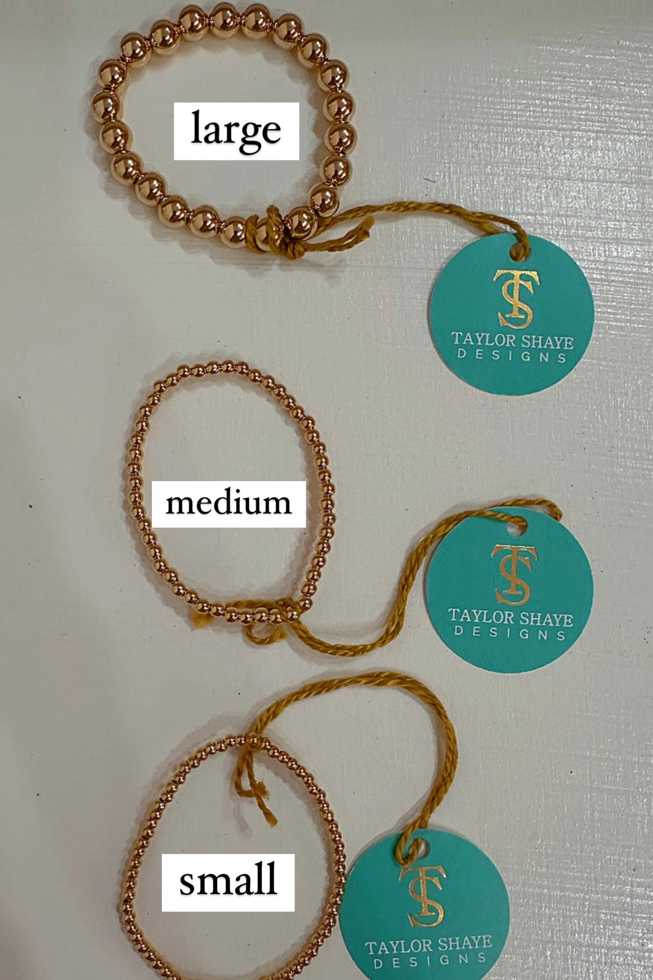 18k Gold Filled Bracelets- Medium