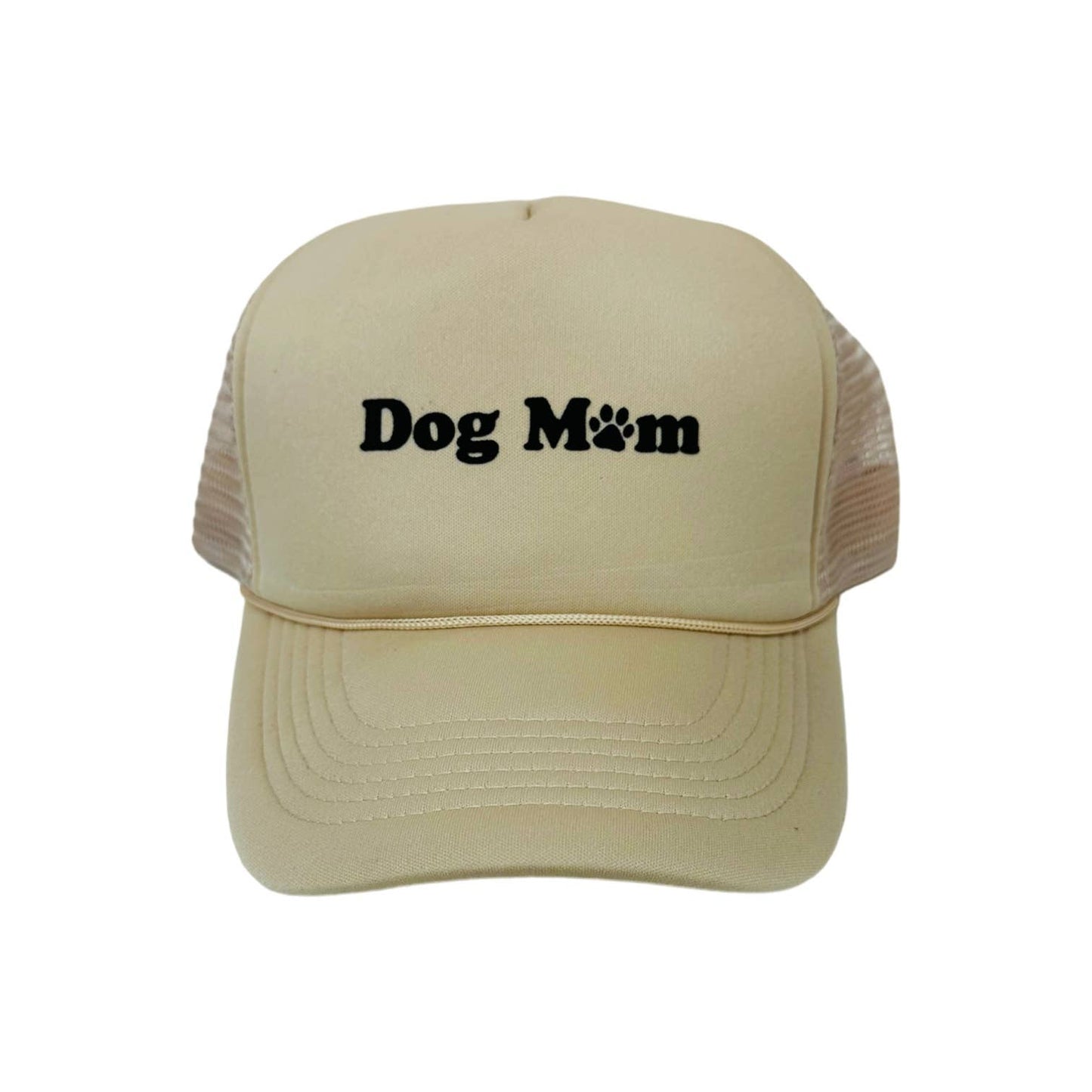 Dog Mom Trucker - Tan