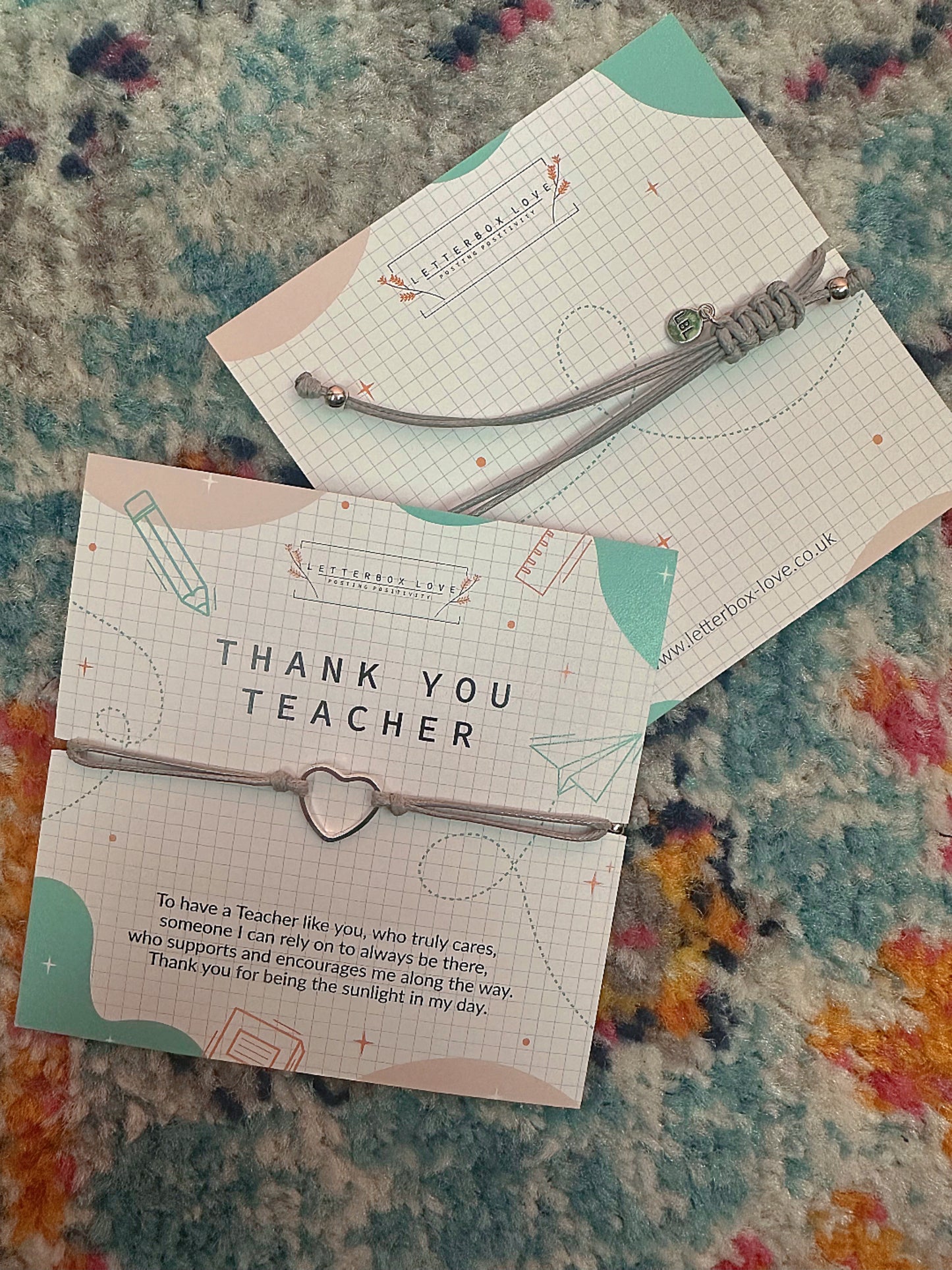 Thank You Teacher Wish Bracelet