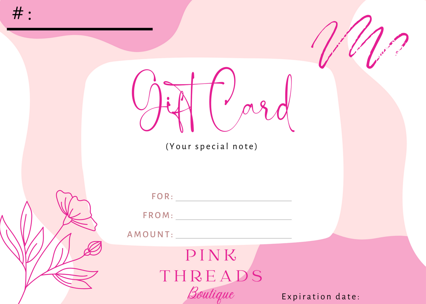 Pink Threads Gift Card