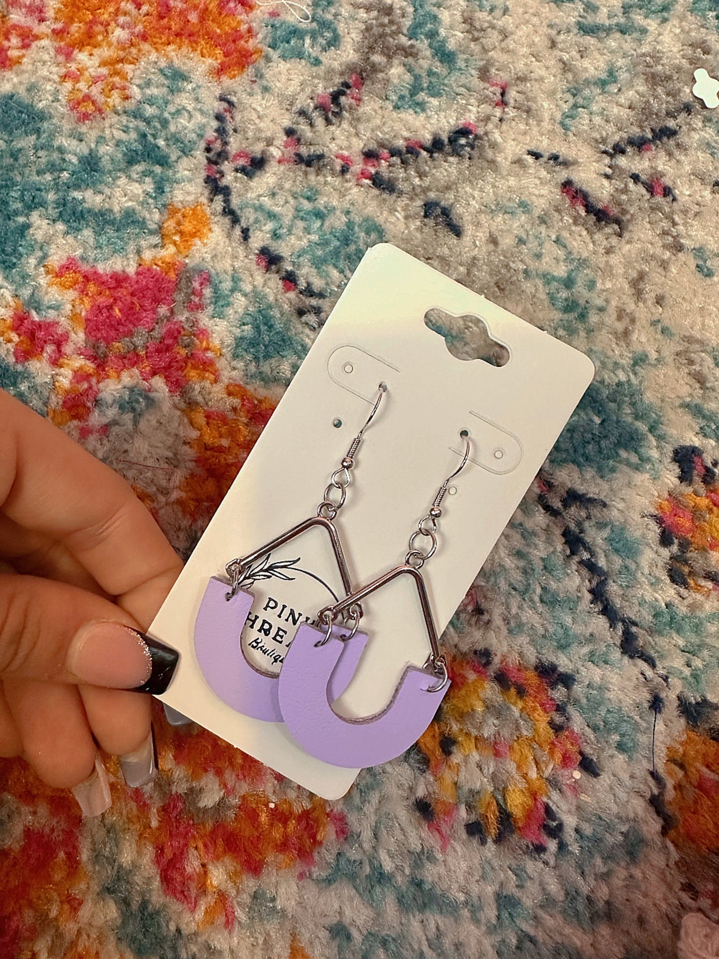 Falling For You Spring Earrings-Lilac